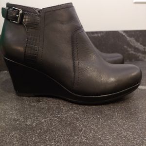 Clark's black bootie